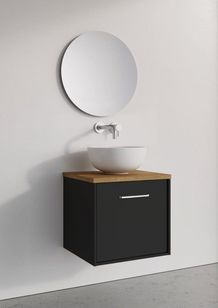 Infinity Matt Black With Windsor Oak | My Bathroom Specialist
