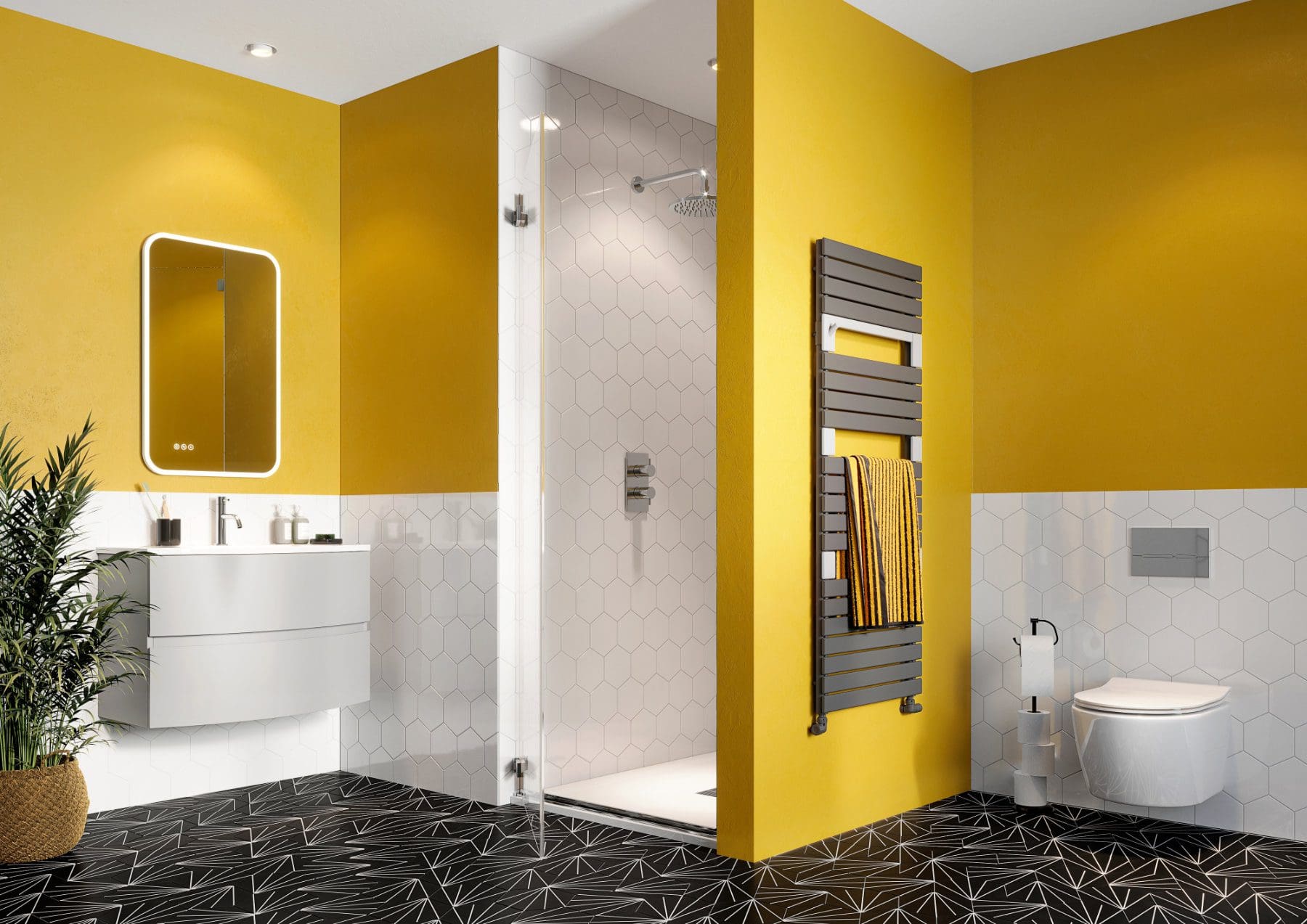 Svelte 8 Hinged Door In Recess | My Bathroom Specialist