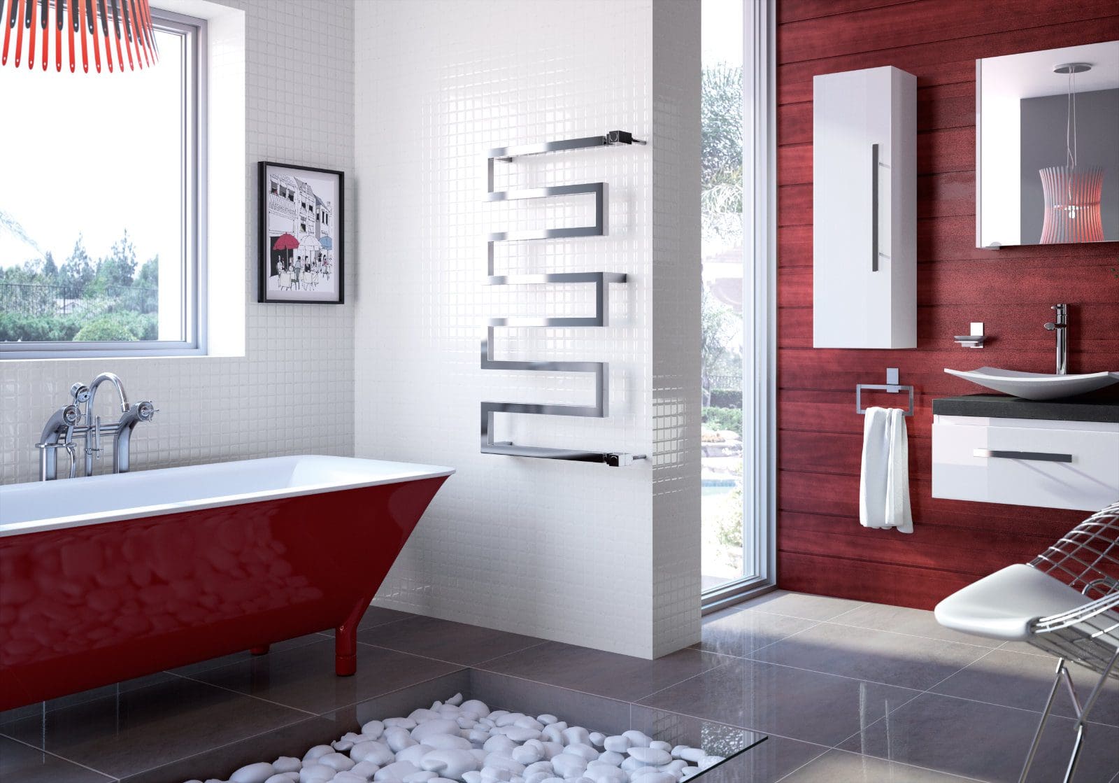 Bold Bathroom Colours
