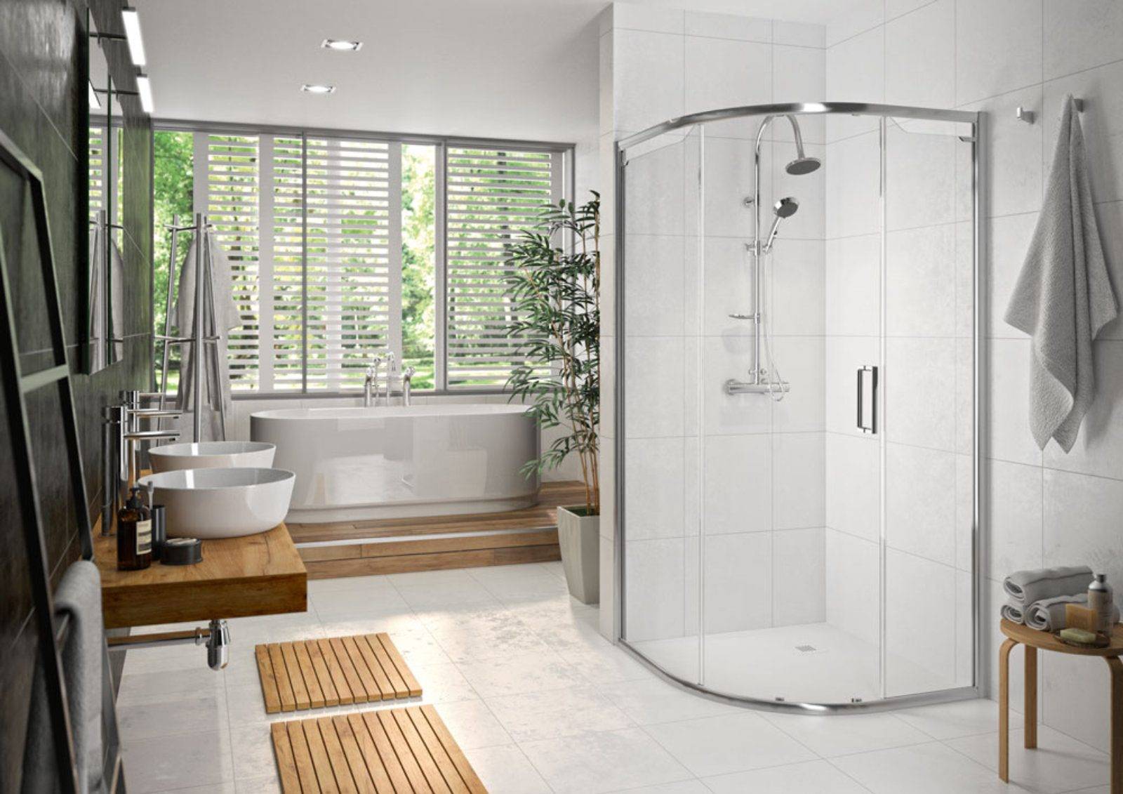 Merlyn Arysto Six 1 Door Quadrant Chrome 1 | My Bathroom Specialist